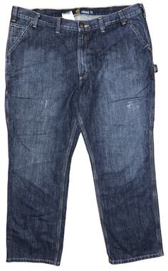 Carhartt Relaxed Fit Dark Wash Work Jeans 44X30